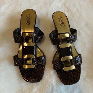 FRANCO SARTO✨ Snake Print Sandal Size 7